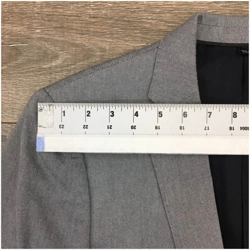 J CREW LUDLOW Mens Blazer Sport Coat Casual‎ Jacket Size 36R Cotton Suit Gray